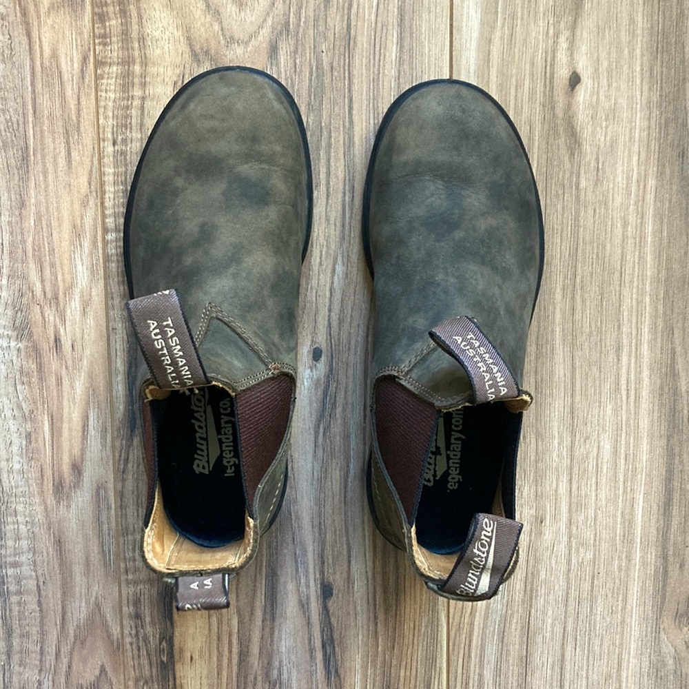 blundstone 585 rustic brown chelsea boots au 4.5